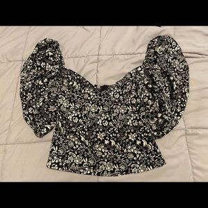 Puffy Sleeve, Form Fitting Top